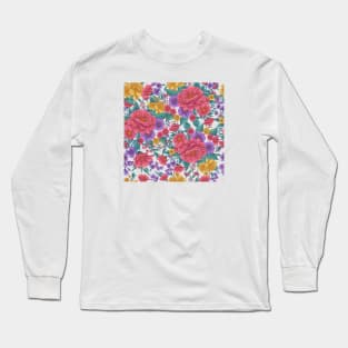 Colorful Flowers Long Sleeve T-Shirt